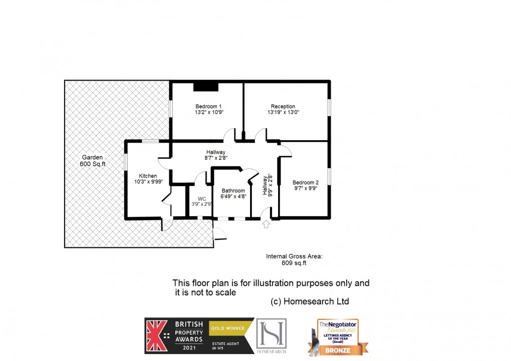 Floorplan for Cedar Grove, Ealing