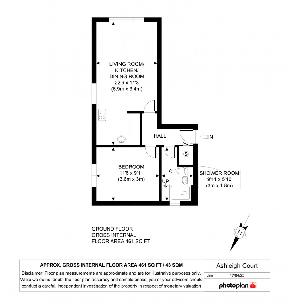 Floorplan for Ashleigh Court, W5