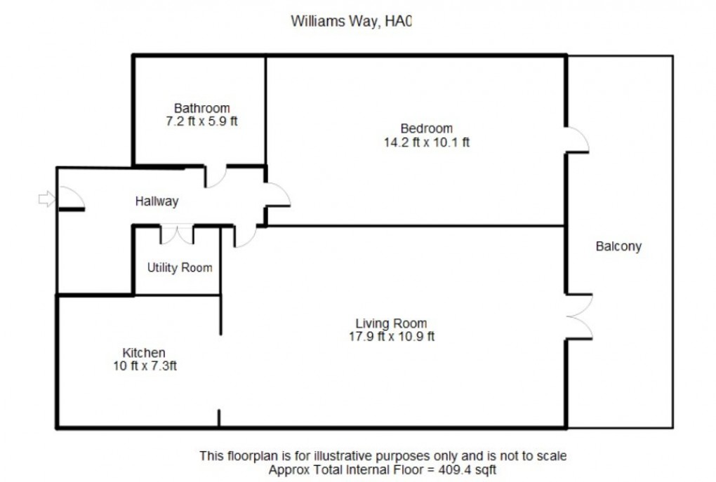 Floorplan for Williams Way, HA0