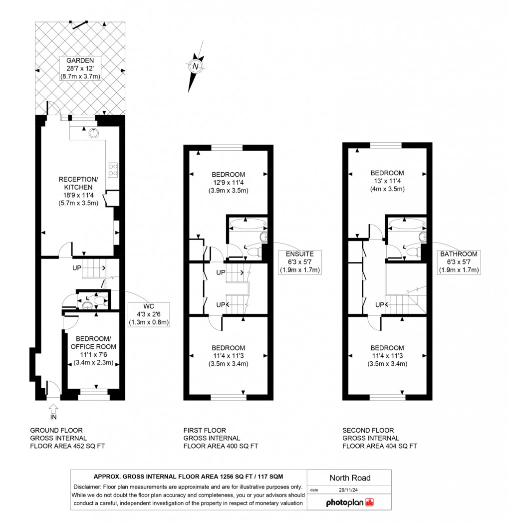 Floorplan for North Road, W5