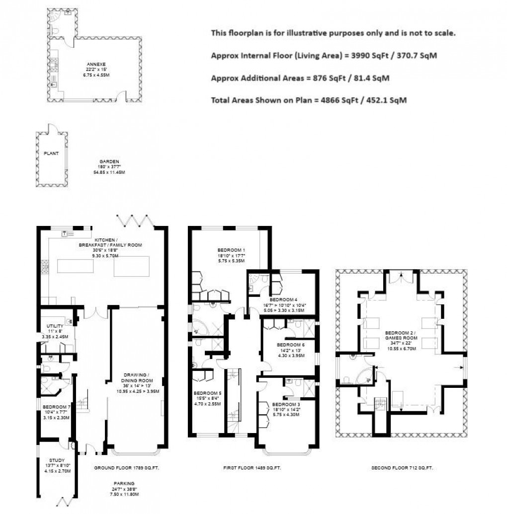Floorplan for Robin Hood Lane, SW15