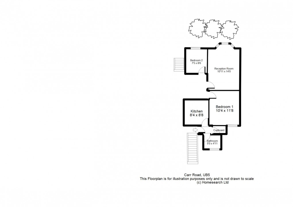 Floorplan for Carr Road, UB5