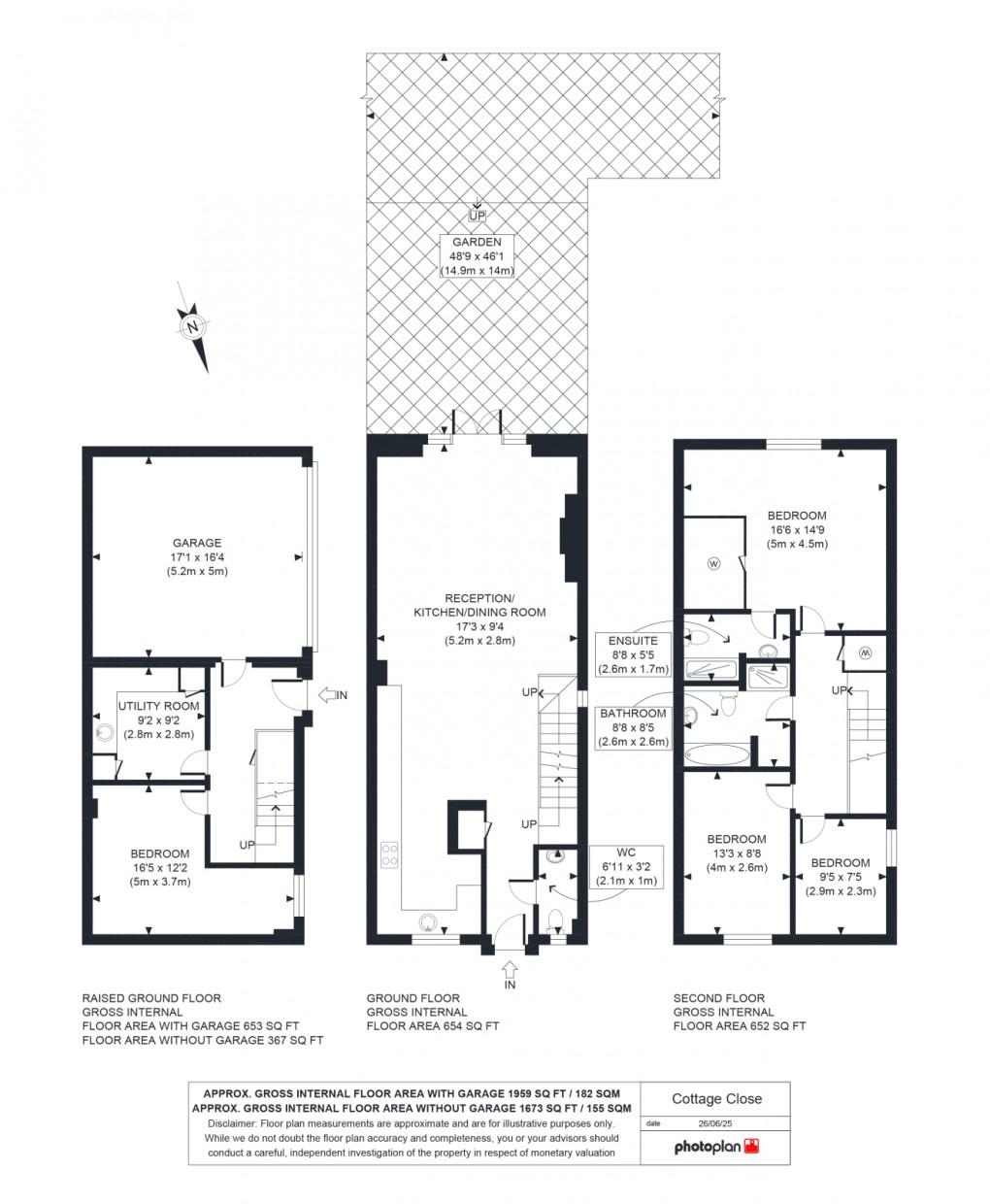 Floorplan for Cottage Close, HA2