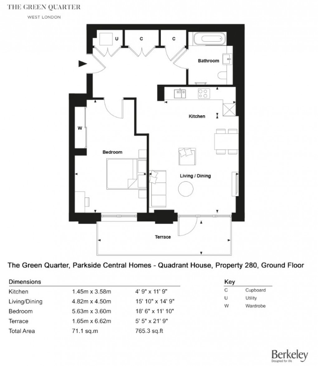 Floorplan for Randolph Road, London, UB1