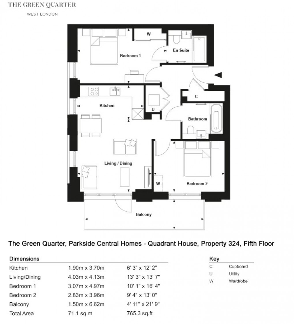 Floorplan for Randolph Road, London, UB1