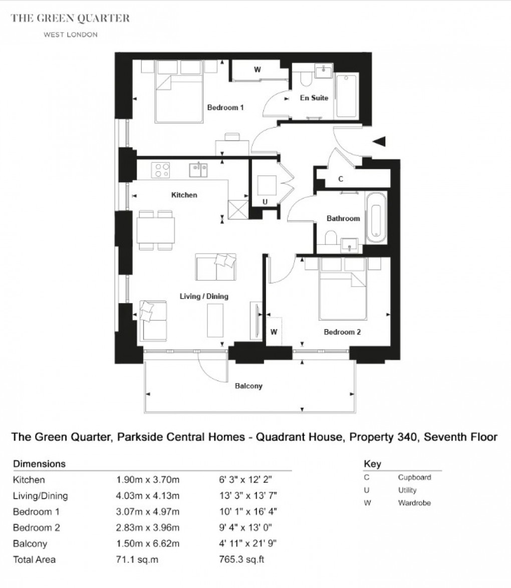 Floorplan for Randolph Road, London, UB1
