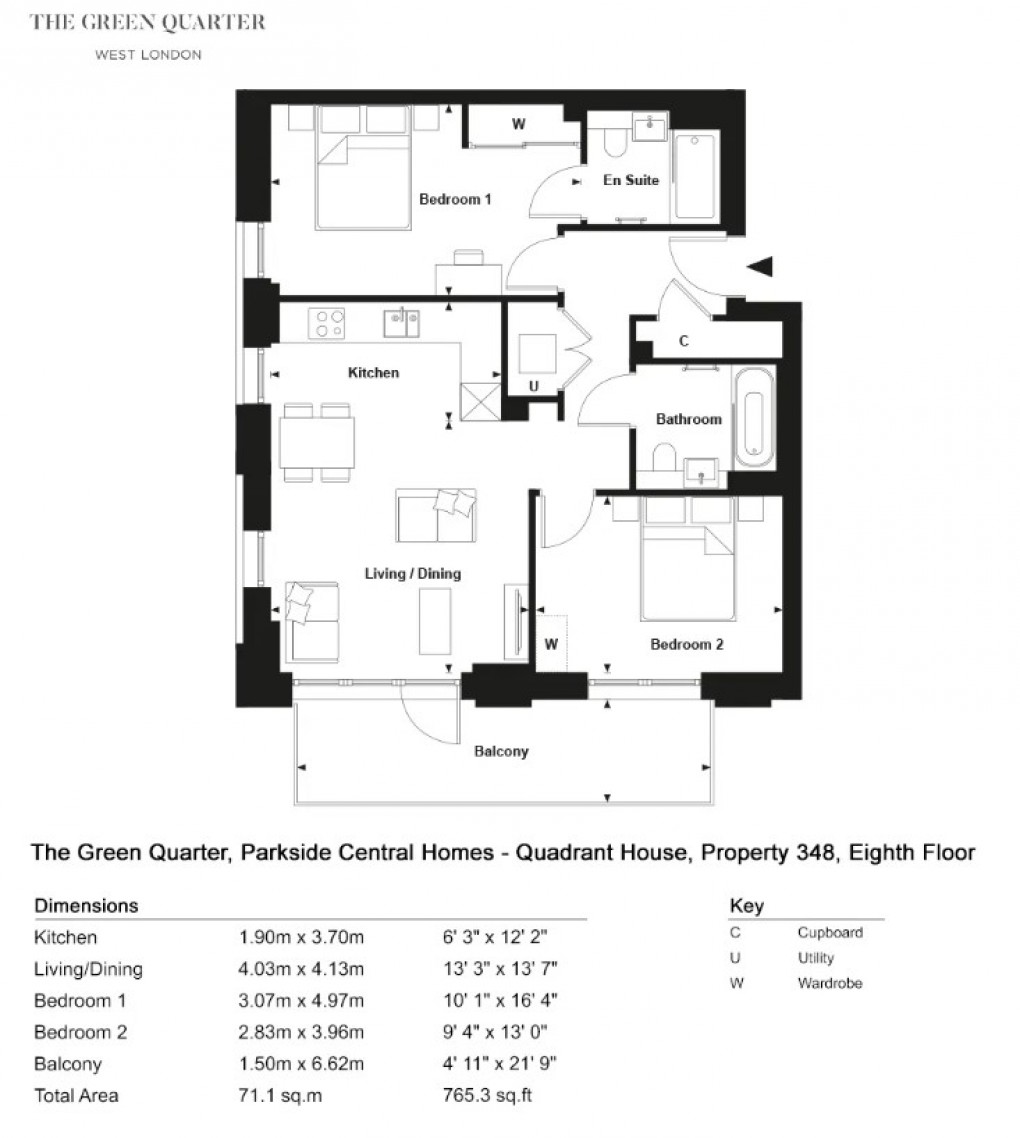 Floorplan for Randolph Road, London, UB1