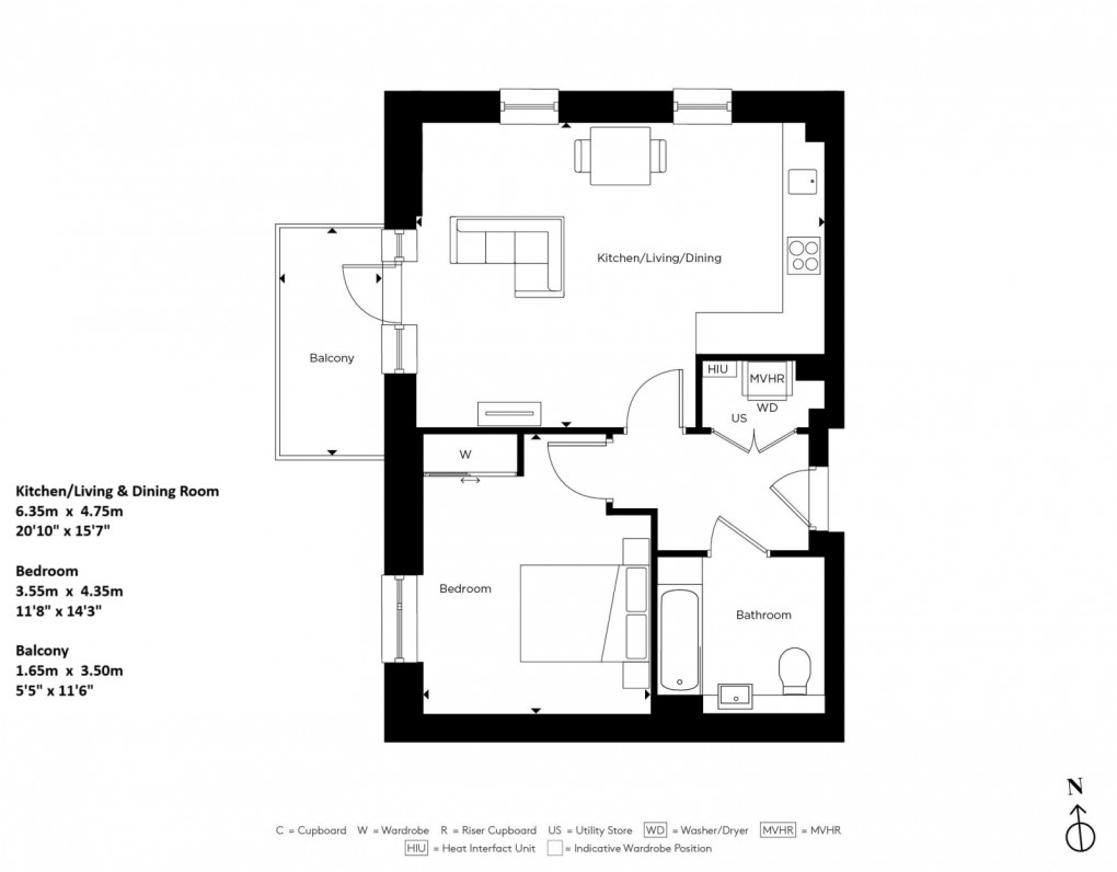 Floorplan for Lampton Parkside , TW3