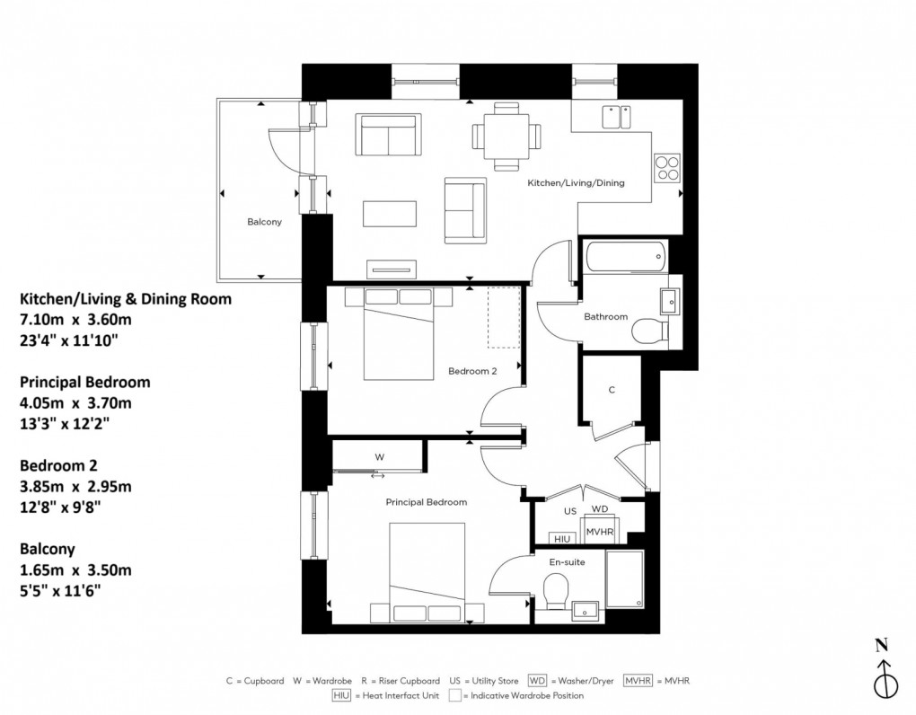Floorplan for Lampton Parkside , TW3