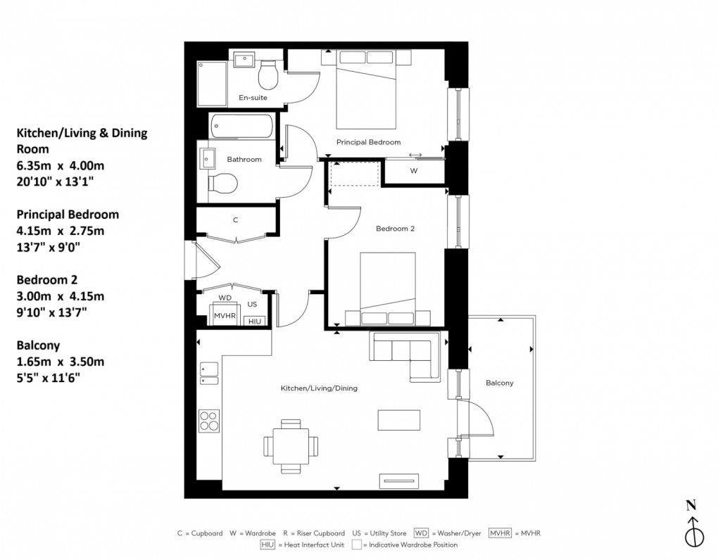 Floorplan for Lampton Parkside , TW3