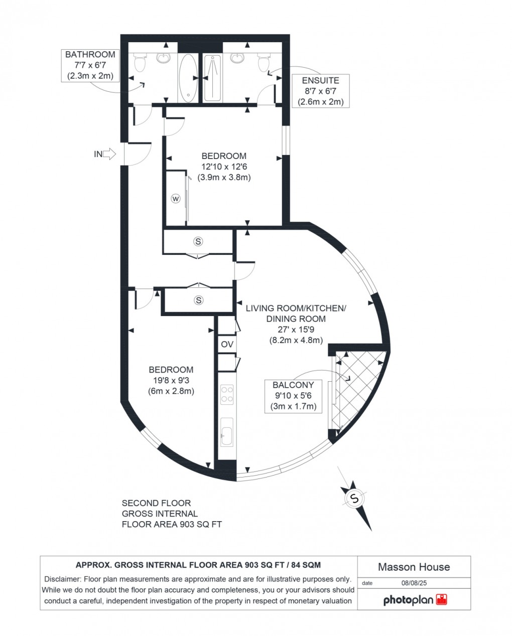 Floorplan for Pump House Crescent , TW8