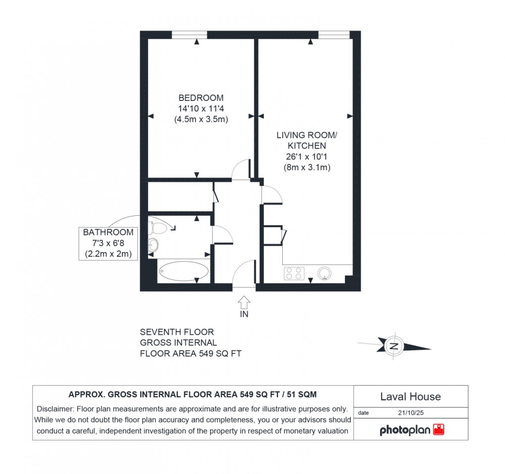 Floorplan for Brentford, TW8