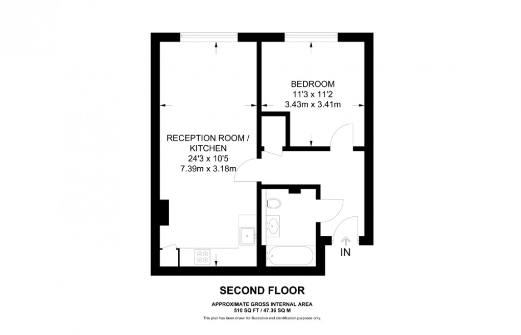 Floorplan for Luminosity Court, Ealing, W13