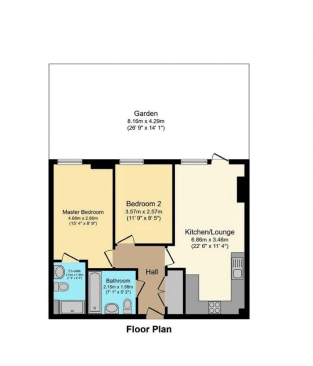 Floorplan for London, NW10