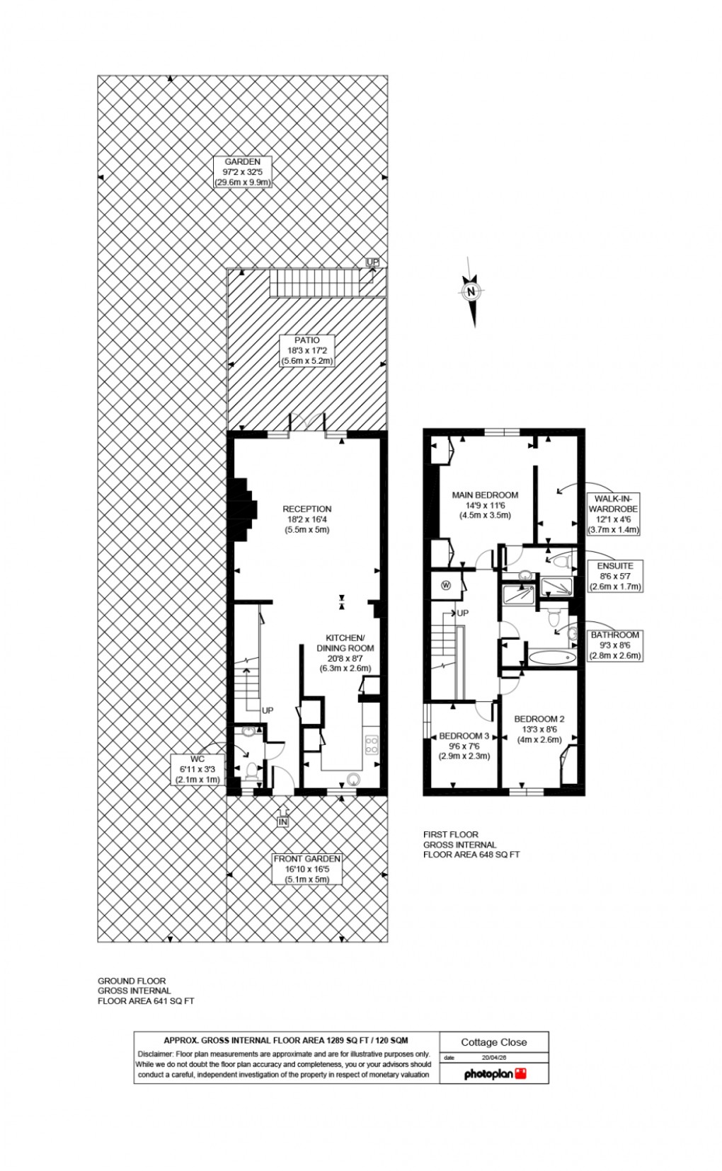 Floorplan for Cottage Close,Harrow, HA2