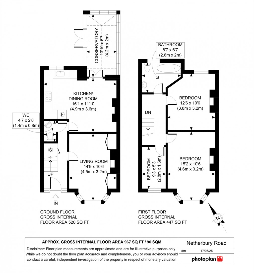 Floorplan for Netherbury Road, W5